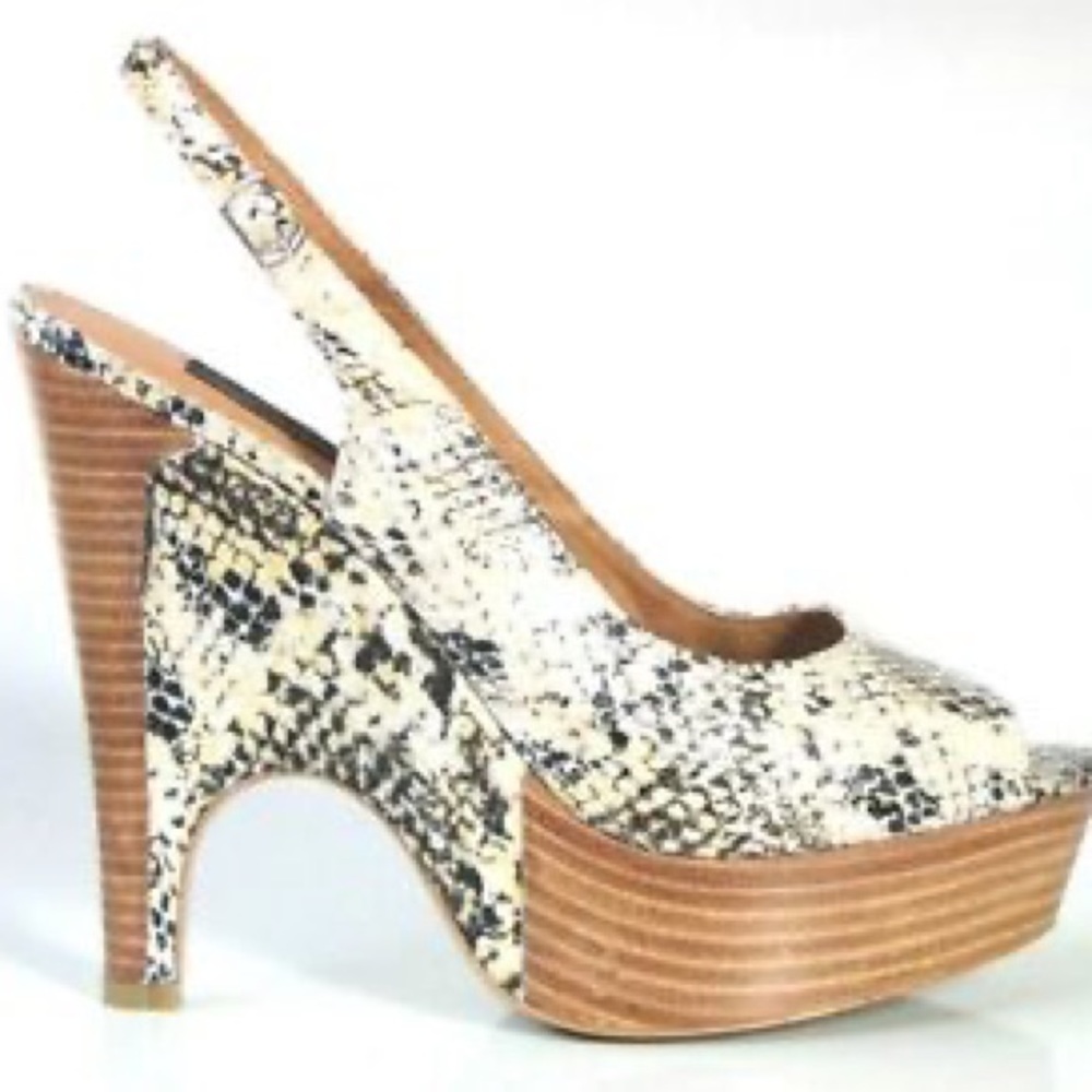 Steve Madden Luxe Snake Wedge Heels